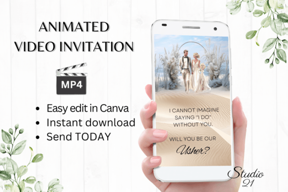 Beach Wedding Usher Proposal W3806U: A Strategic Approach to Digital Invitations