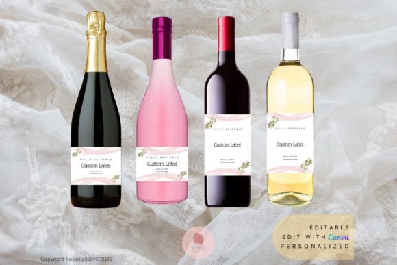 Bridal Shower Champagne and Wine Label: The Smart Way to Personalize Your Celebration