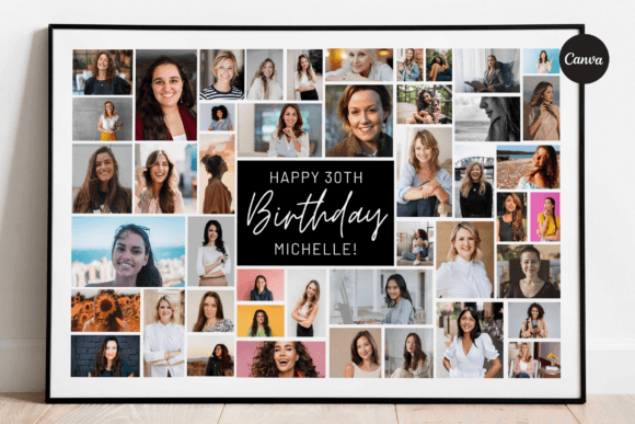 Celebrate Birthdays Uniquely with Our Versatile Birthday Photo Collage Canva Template