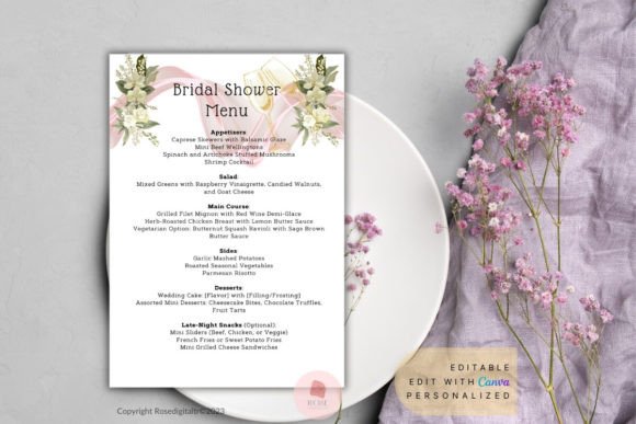 Curating the Perfect Bridal Shower Menu: A Strategic Guide to Elegant Digital Templates