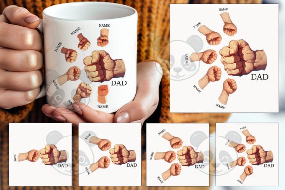 Fathers Day Dad Fist Bump Clipart Bundle Evaluation