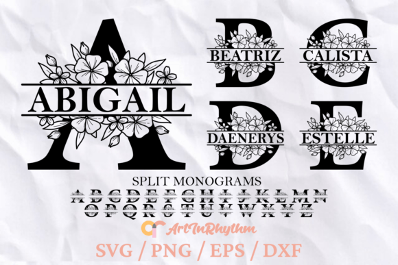 Floral Monogram Letters Svg, Monograms: The New Standard for Custom Design