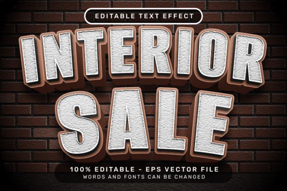 Interior Sale Text Effect: A Practical Review