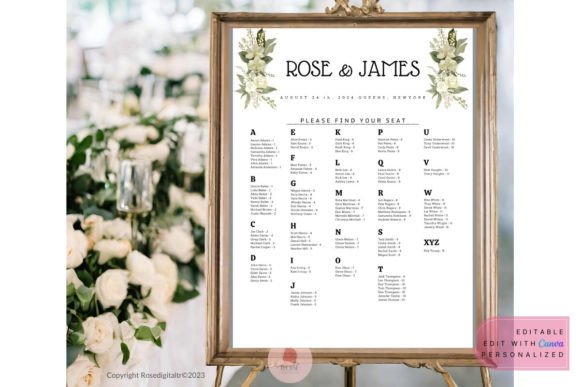 Printable Wedding Seating Chart: Your Guide to Elegant, Custom Arrangements