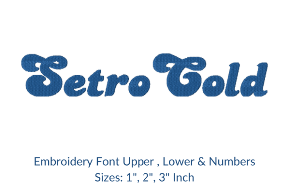 Retro Bold Font Embroidery Design Guide