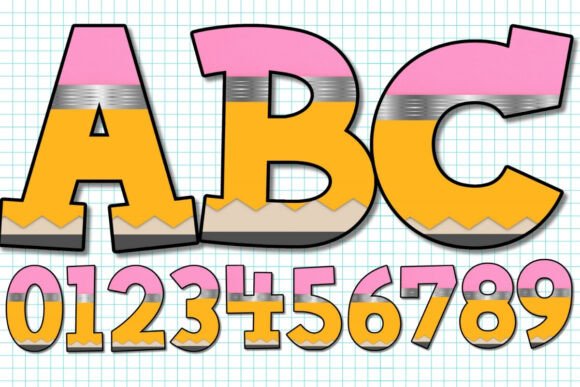 School Pencil Alphabet Numbers PNG: A Comprehensive Guide for Digital Creators