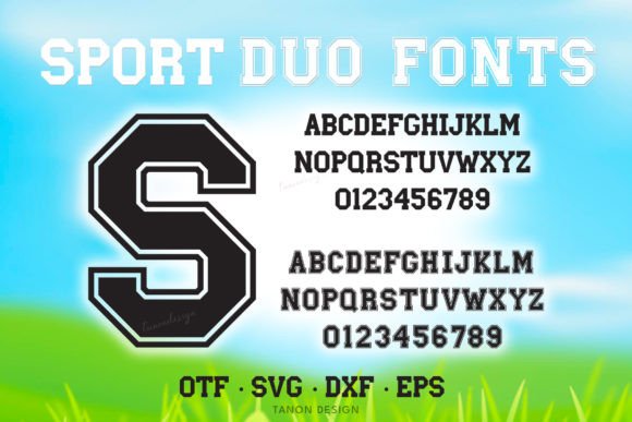 Sport Duo Fonts and SVG Cut File Guide