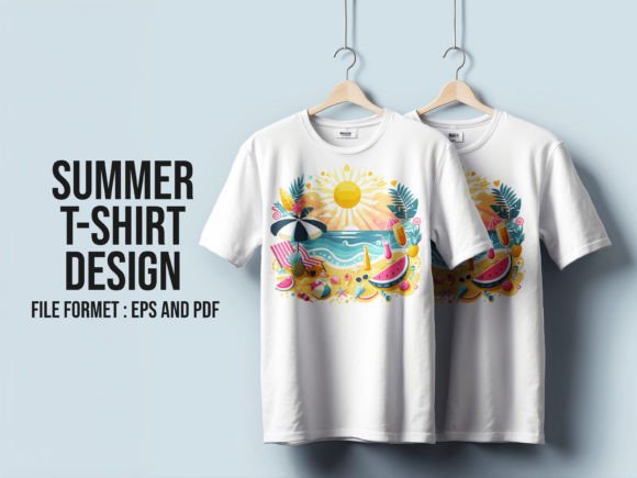 Summer T-shirt 1: Vibrant Graphics for KDP