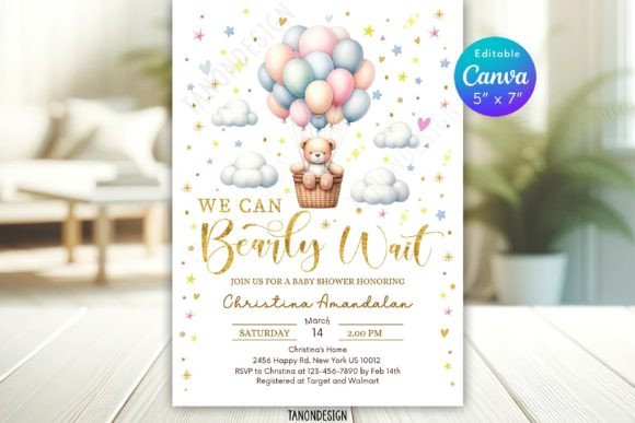 Teddy Bear Baby Shower Invitation: A Modern Classic for Celebrating New Life