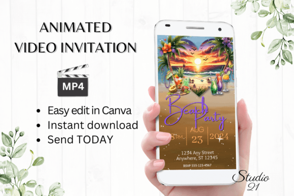 The Ultimate Guide to Creating Animated Beach Party Invitations with Digital Templates