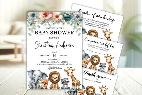 Transform Your Celebration with a Woodland Baby Shower Invitation Bundle Set
