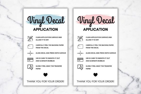 Vinyl Decal Instructions Care Card: A Practical Digital Template Review